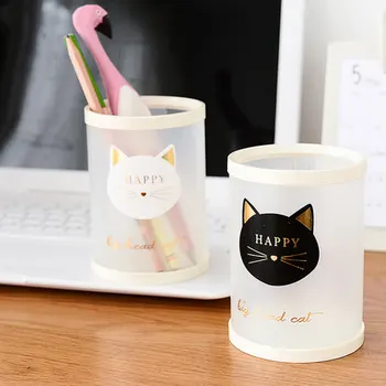 

2PCS/LOT Creative DIY Pen Stand For Pens And Pencils Office Desk Organizer Pen Holder Plastic Pot