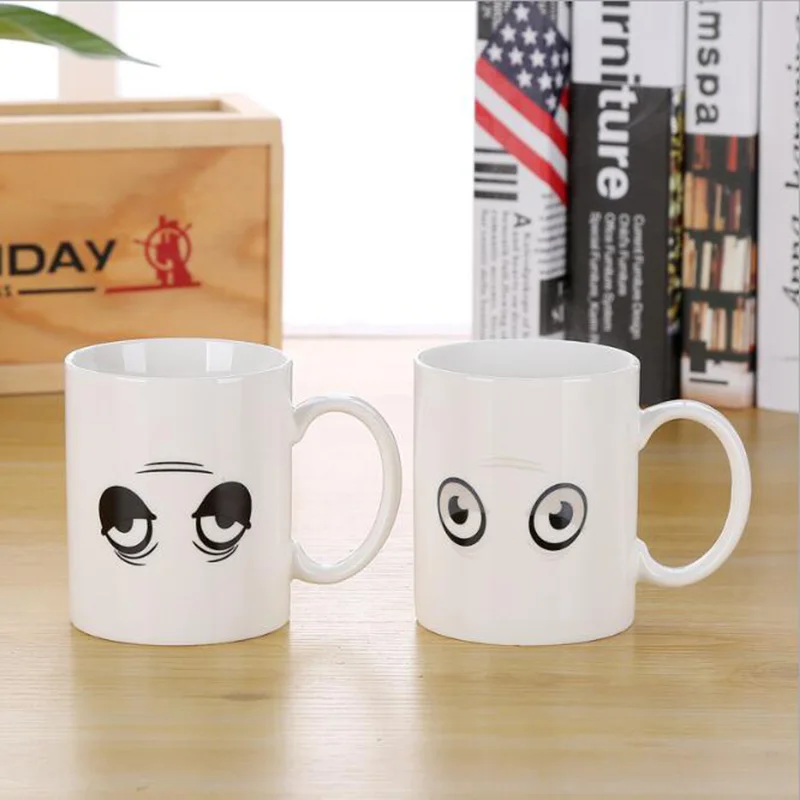 Креативная кружка с мультипликационным рисунком, чашка для кофе, молока, для детей, взрослых, для офиса, дома, керамическая чашка, 301-400 мл