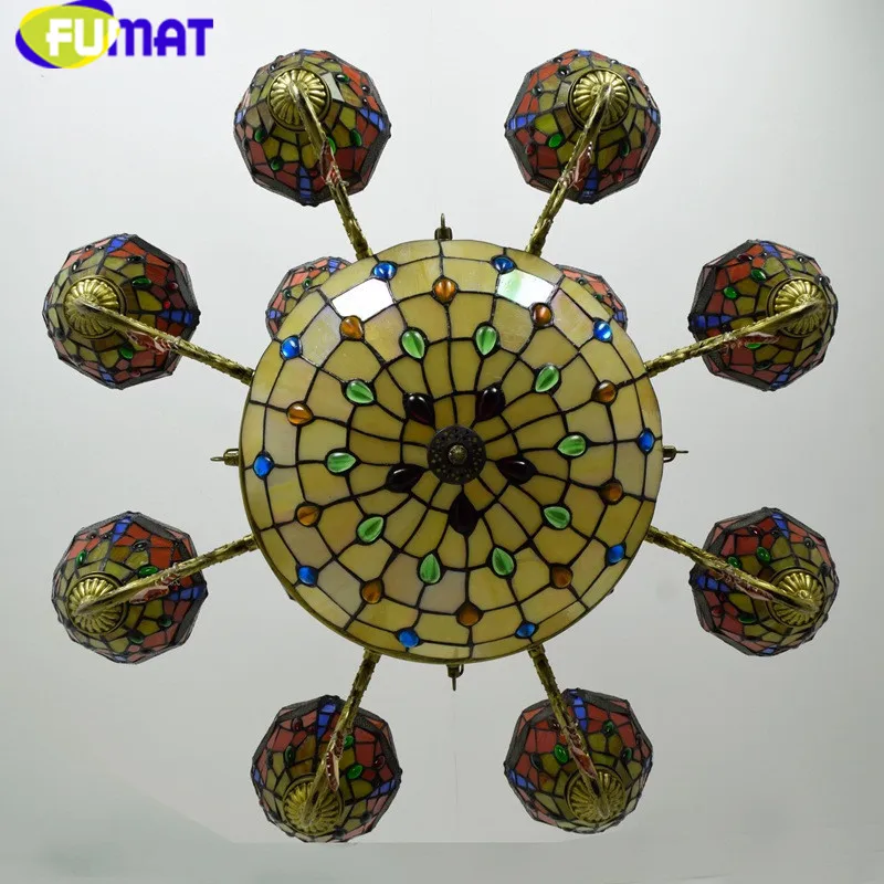 5Tiffany Dragonfly Stained Glass Pendant Light