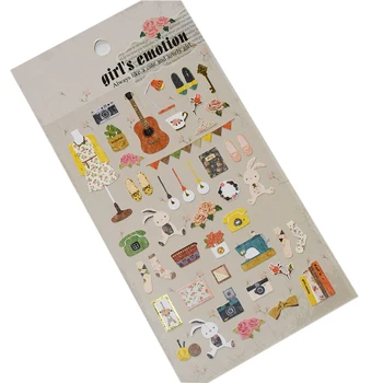 

1 x Distinctive Cute Funny Sticker Diy Notebook Mori Girl Emotion Photo Album Envelope Scrapbook Memo Pad Pvc Sticker Decoration