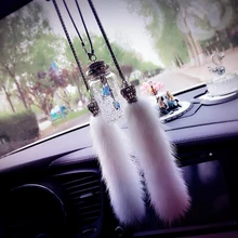 Хорошее зеркало заднего вида, украшение для автомобиля, Висячие хрустальные аксессуары для бутылок, украшение для интерьера для девушек и женщин