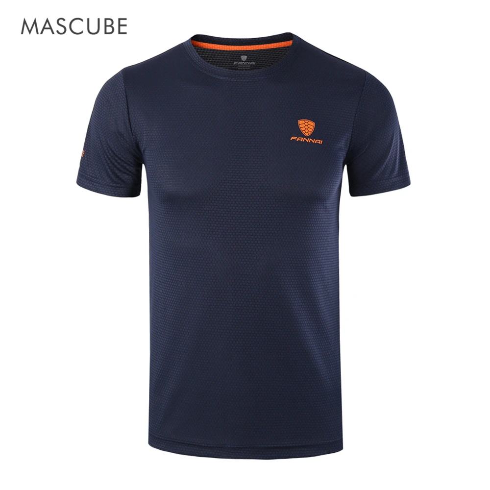 

MASCUBE Men Designer Quick Dry T-Shirts Running Shirt Slim Fit Tops Tees Sport Men 's Fitness Gym T Shirts Camisetas