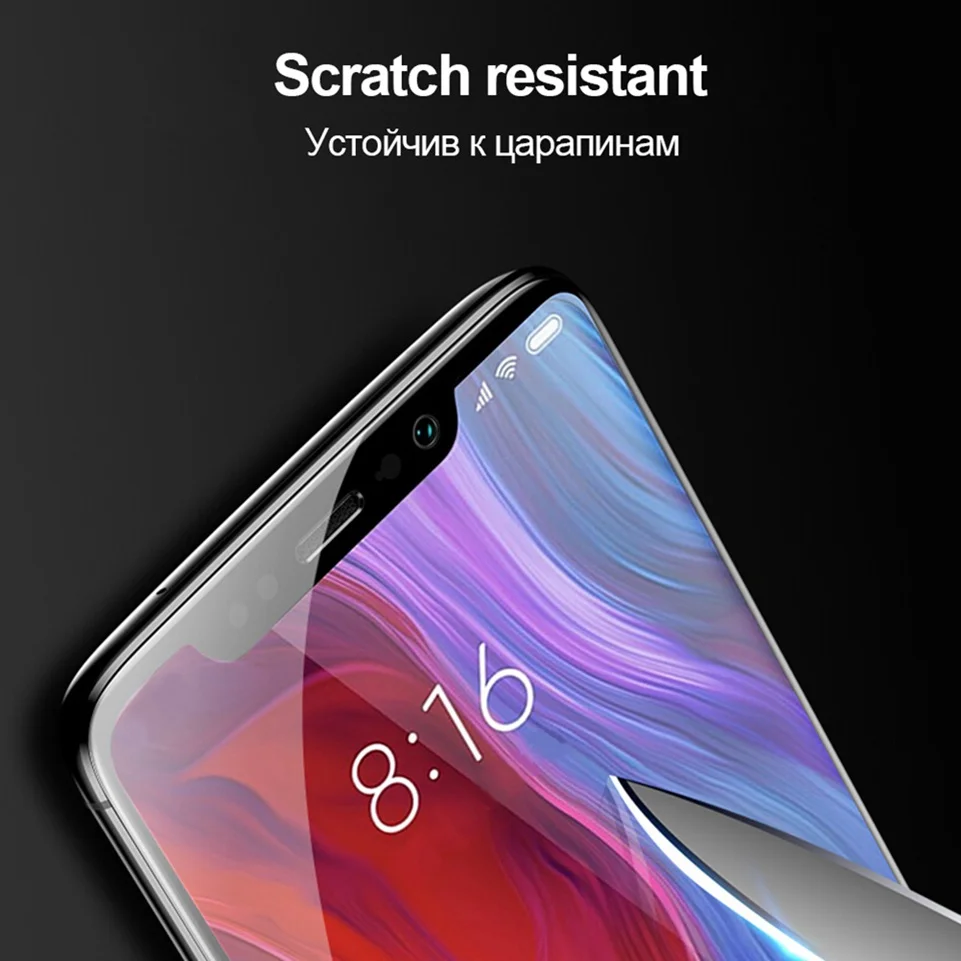 5D стекло для Xiaomi Redmi Note 8 Pro Note 7 6 4X K20 6A закаленное стекло Защита экрана для Xiaomi Pocophone F1 Mi 9t Pro 8 Lite