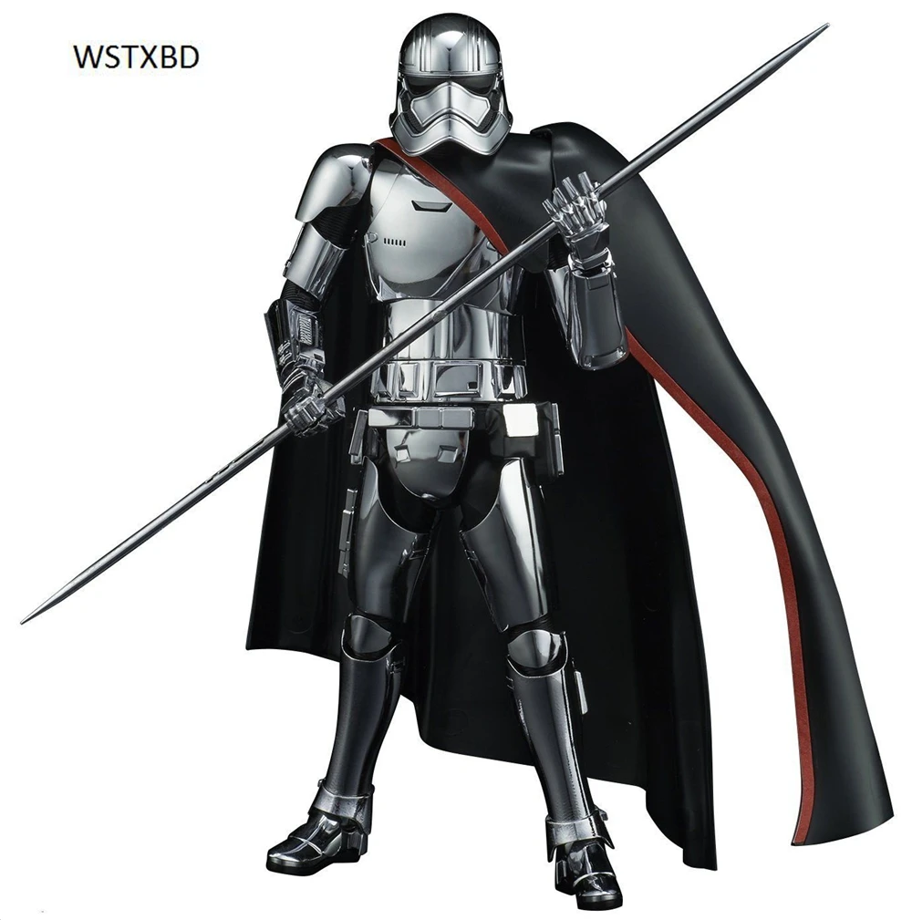 

WSTXBD Original BANDAI Star Wars The Last Jedi Captain Phasma 1/12 Scale PVC Figure Model Kids Dolls Toys Figurals