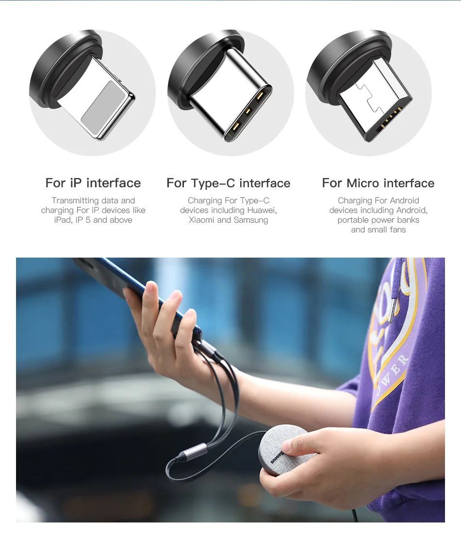 Baseus 3 в 1 USB кабель для iPhone XR Xs Max usb type C кабель для samsung S10 Xiaomi mi 9 зарядный кабель mi cro USB гибкий кабель