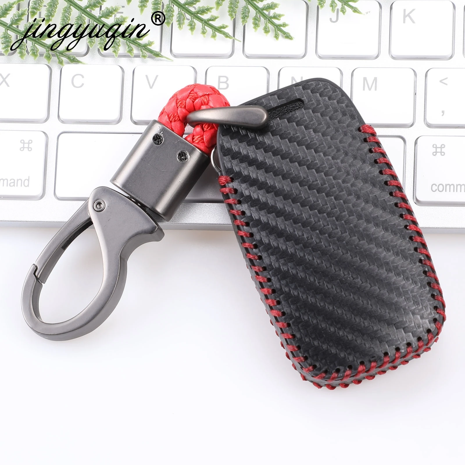 Cover-chiave-in-carbonio-per-Jaguar-XE-XJ-XJL-XF-C-X16-chitarra-Land-Rover-A9.jpg Cover chiave in carbonio per Jaguar XE XJ XJL XF C-X16 chitarra Land Rover A9 Range Rover Sport Evoque Freelander 2 Discovery custodia in pelle - Cover chiave in carbonio per Jaguar XE XJ XJL XF C X16 chitarra Land Rover A9