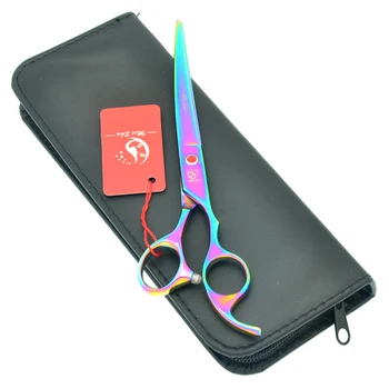 

Hot 7.0" Meisha Pet Gromming Scissors Professional Stainless Steel Curved Cutting&Thinning Shears Puppy Cat Haircut Razor HB0105