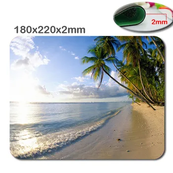 

DIY Seaside scenery HD 3D print 220*180*2mm Cheapest Newest pigment Best Comfort Game Mouse Pad Mouse Mat for New Year Gift