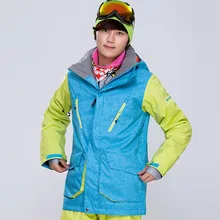 Gsou Снежная Мужская водостойкая Лыжная куртка костюм для скалолазания фото печать сноуборд одежда ветрозащитный зимний спортивный топ теплый 501-001