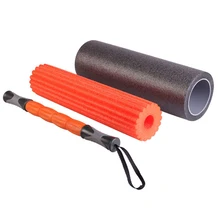 Три в одном PE Йога Колонка Набор Йога Массажная ручка фитнес оборудование глубокий расслабление мышц Массаж палка пены вал