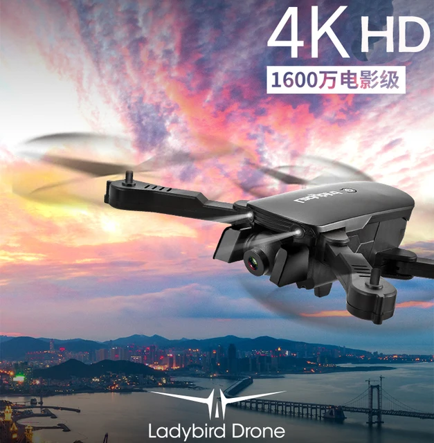 $45.63  New R8 Foldable Mini RC Quadcopter 4k selfie Drone HD dual Camera FPV ladybird altitude hold optica