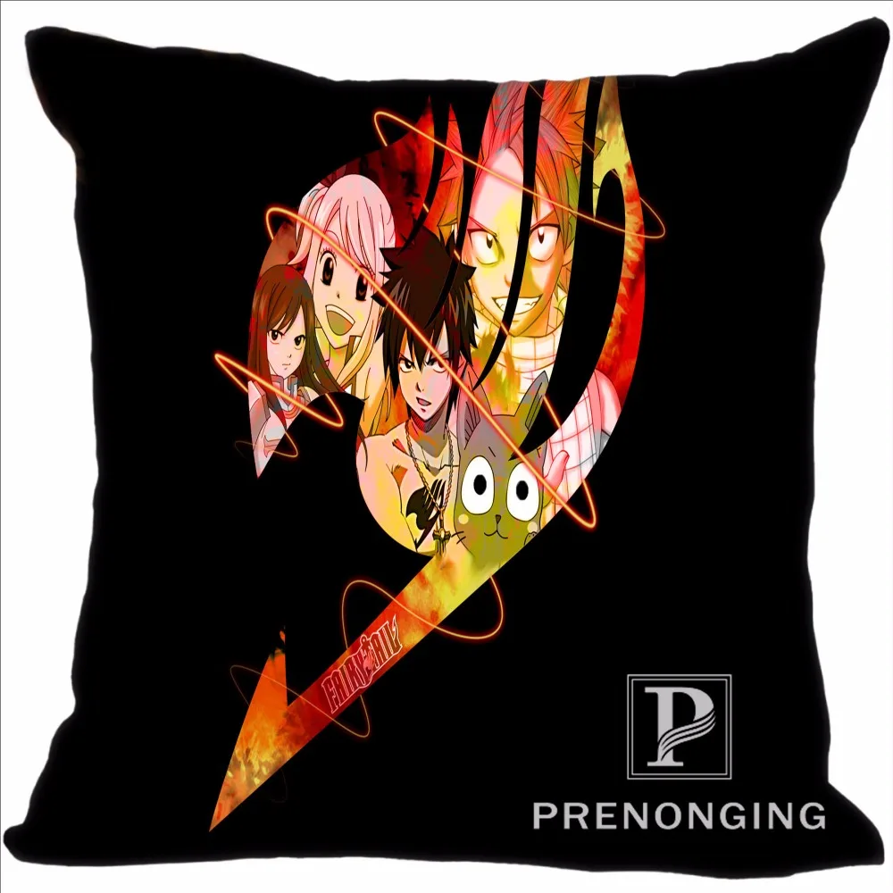 

Custom Pillowcase Cover Fairy Tail Logo Square Zipper Pillow Cover Print Your Pictures 20x20cm,35x35cm(one side)180117#03