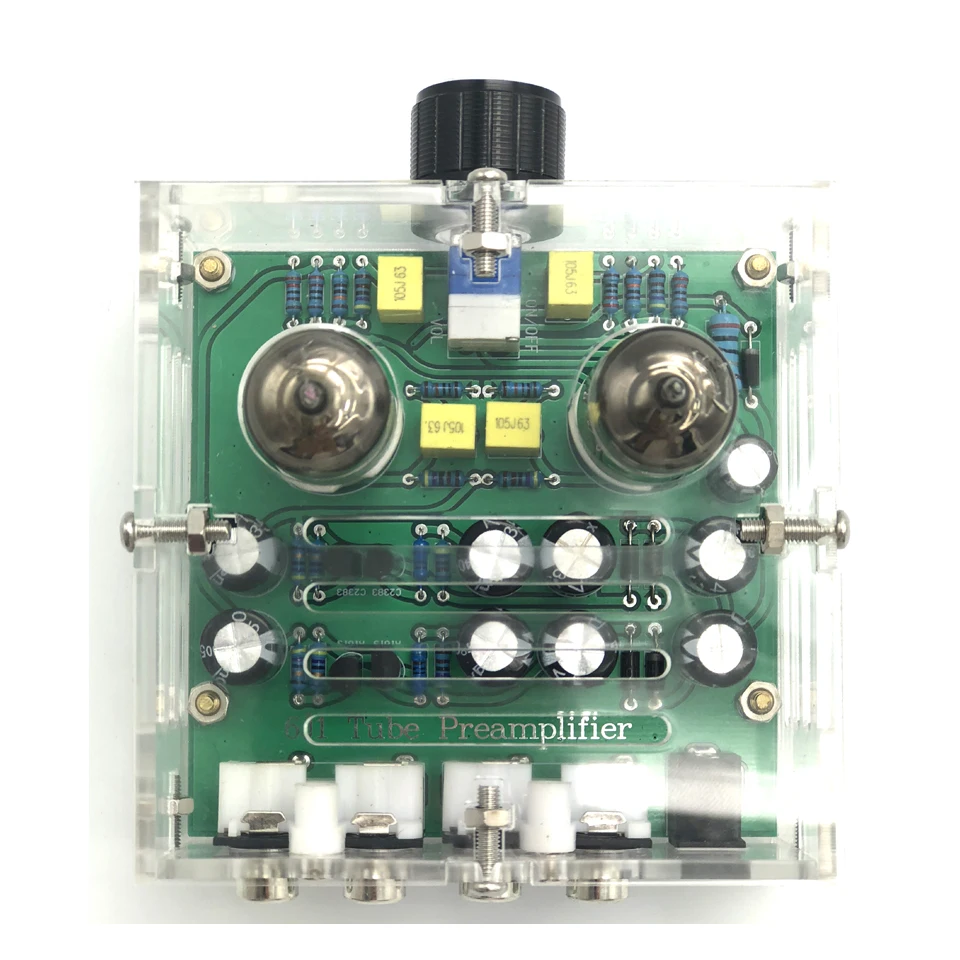 Fever Hifi 6J1 ламповые усилители аудио усилитель плата Amplificador Fever желчи Предварительный усилитель класса А с Чехол D1-002