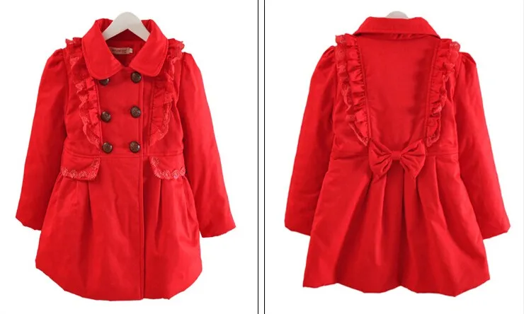 outono crianças roupas meninas trincheiras sólido longo estilo algodão menina trench coats para menina crianças blusão outerwear topos