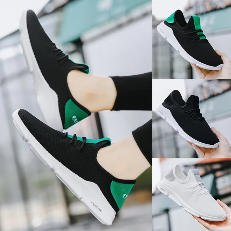 Drop Shipping WEMYUJH 2019 New Men Sneakers No-slip Vulcanize Shoes Male Air Mesh Lace Up Wear-resistant Shoes Tenis Masculino Drop Shipping WEMYUJH 2019 New Men Sneakers No-slip Vulcanize Shoes Male Air Mesh Lace Up Wear-resistant Shoes Tenis Masculino