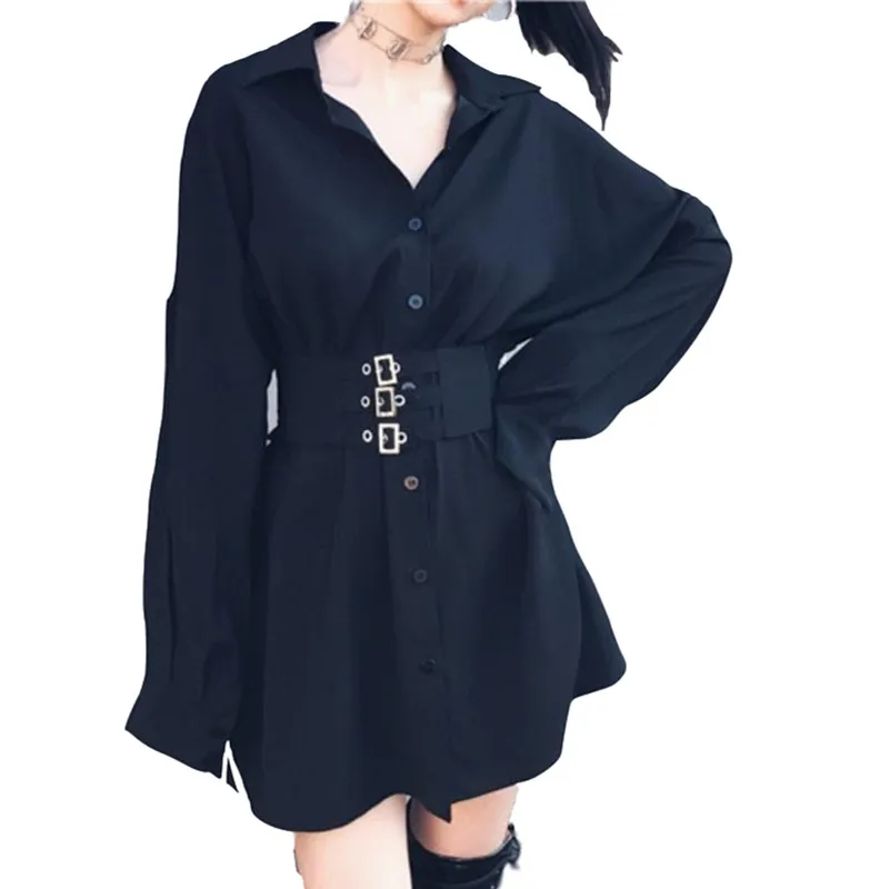 

Kawaii Hoodie Harajuku Long Sweatshirt Skirt Women Black Punk Gothic Hoodies Hoody Ladies Zip-up 2019 Autumn Cute Hoodies DV26