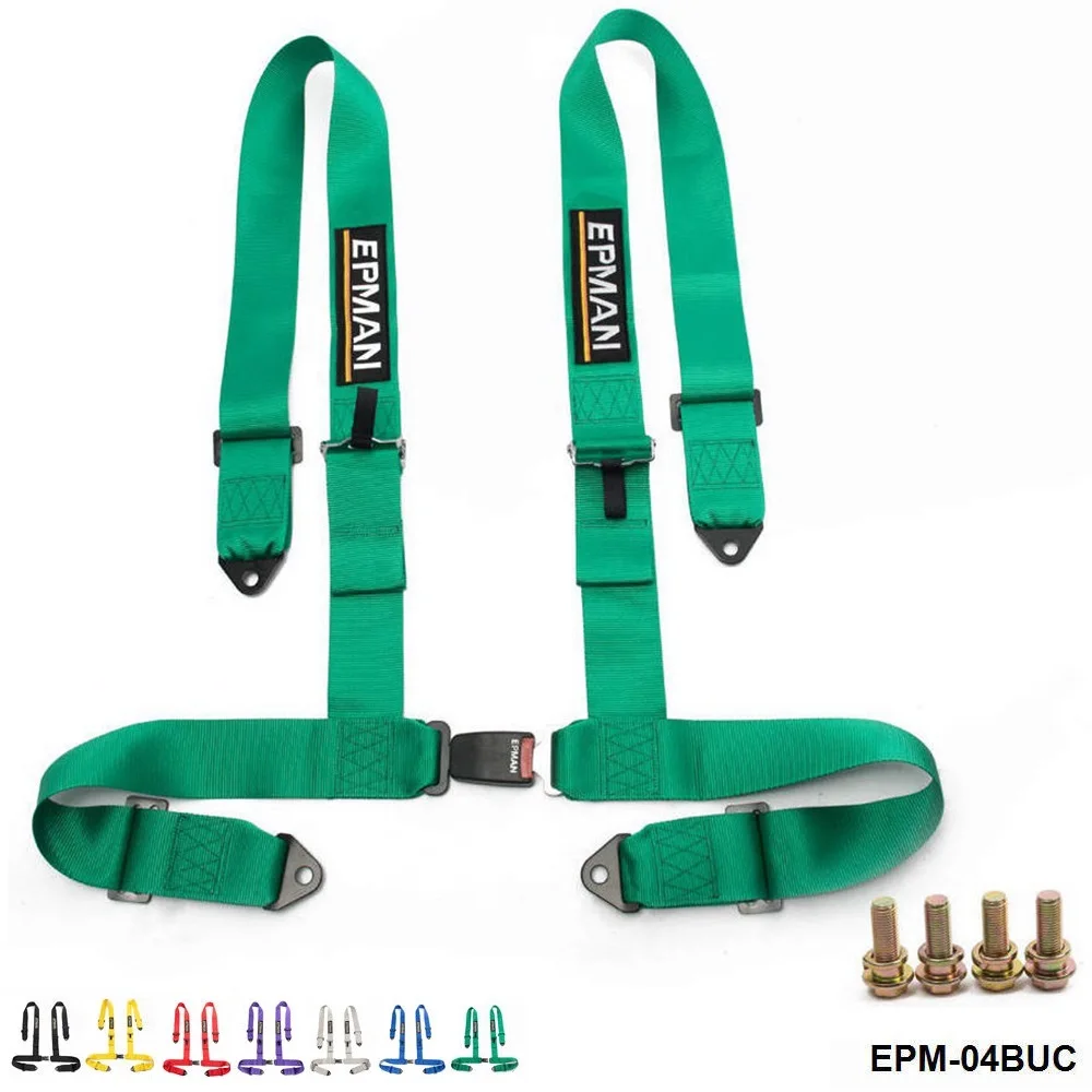 

7 Colors Street Style Competition 4 Point Snap-In 3" Seat Belt Racing Harness safety Belt EPM-04BUC-AF