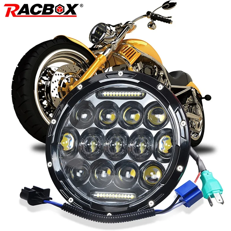 Светодиодная фара RACBOX H13 H4 7 дюймов 80 Вт дальний и ближний свет круглые фары для Lada