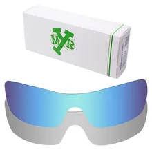 2 шт. Mryok поляризованные Сменные линзы против царапин для солнцезащитных очков-солнцезащитных очков Окли Batwolf Ледяной Синий и серебристый титан