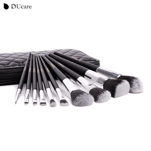 Makeup Brushes & Tools DUcare 10pcs Brush Set With Travel Case High