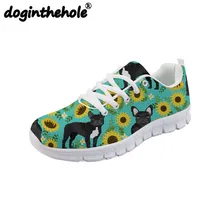 Doginthehole/Женская прогулочная обувь на плоской подошве; женские кроссовки с цветочным принтом; женская спортивная обувь; дышащая Уличная обувь