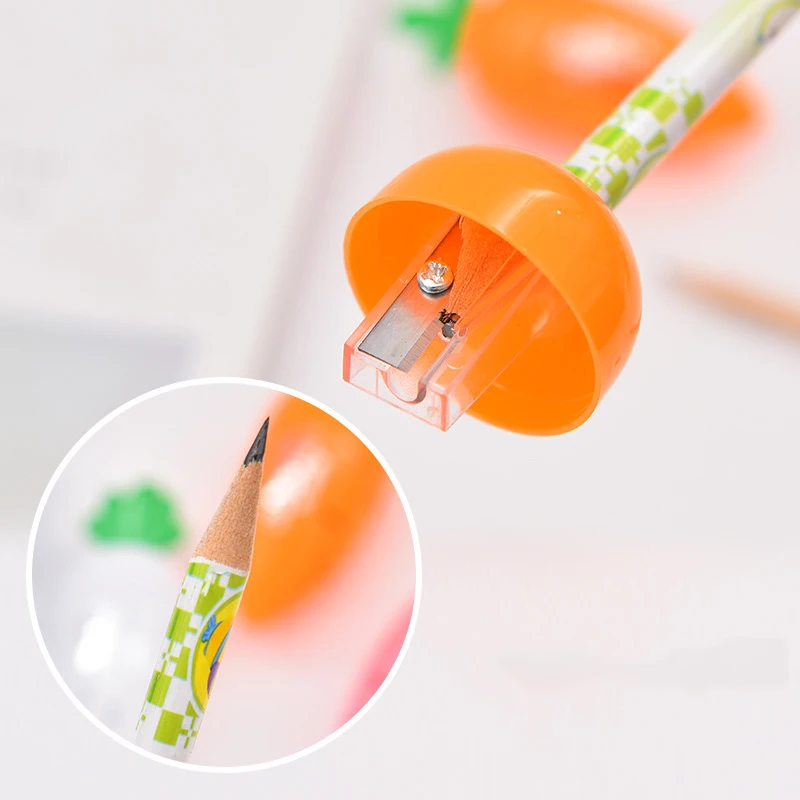 MIRUI Kawaii Милая пластиковая морковь Автоматическая точилка для карандашей креативные канцелярские подарки для детей школьные канцелярские принадлежности