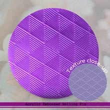 Прямоугольная полосатая акриловая Скалки для украшения торта