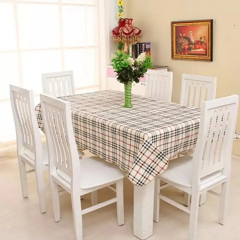 PVC Tablecloth Oil-proof Waterproof Wipe Clean Table Mat Cover Dining Kitchen 