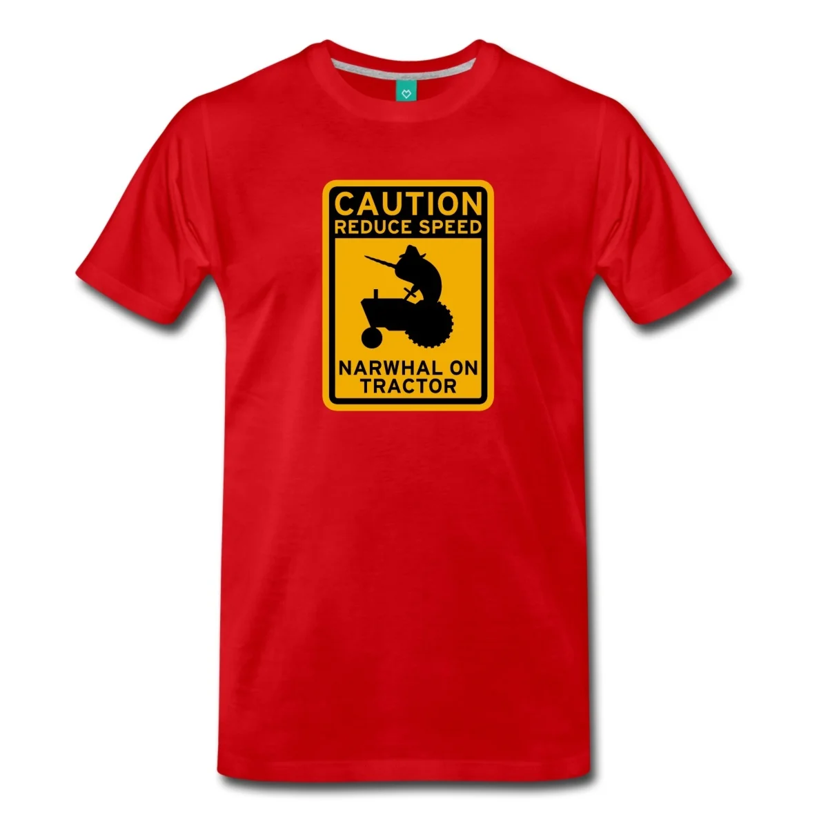 

Print T Shirt Summer Casual O-Neck Short Sleeve Narwhal Tractor Casual Tee Shirts For Men