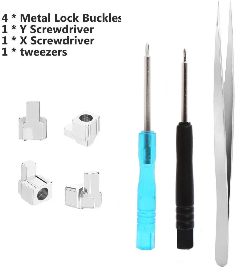 

For Nintend Switch NS Joy Con Metal Lock Buckles Repair Tool Kit Compatible With NS JoyCon Controller Screwdrivers Tool Kit