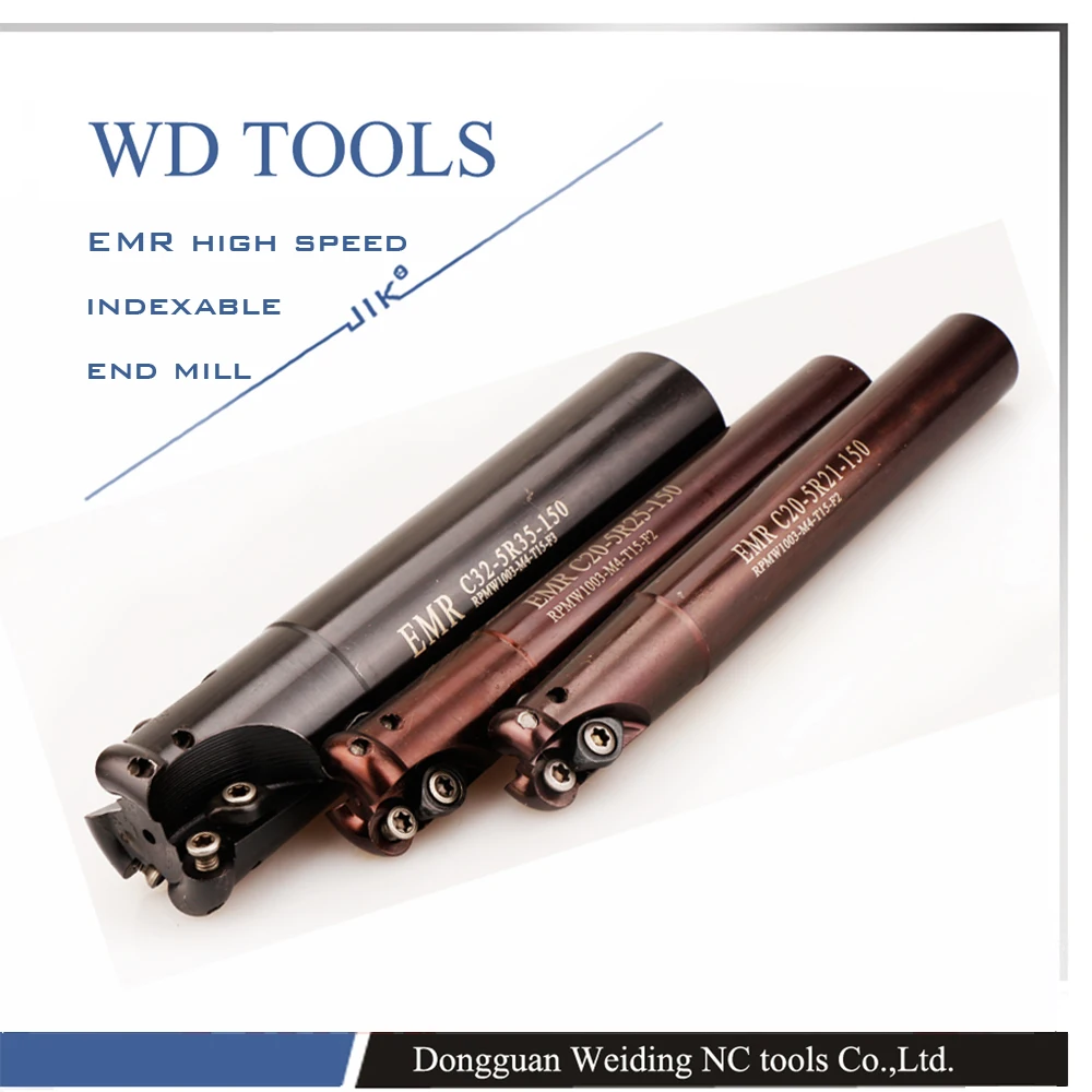 

EMR C16-4R16-150 Bore Indexable Shoulder End Mill Arbor,Mill Cutting Tools, Insert of carbide inserts RPMT1003/RPMW100 series