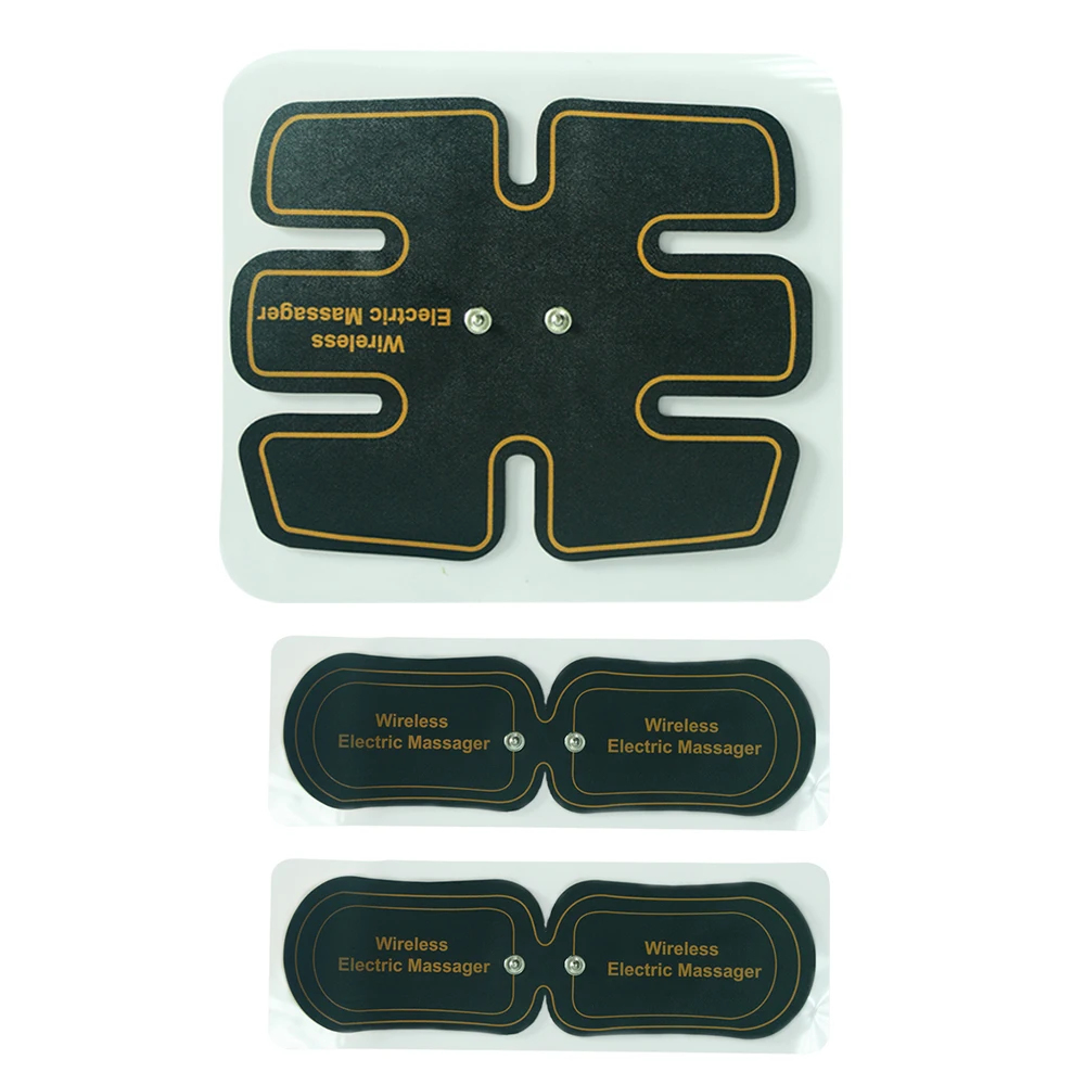 Replacement Electrodes 1pc Abdomen Pad and 2pcs Arm Pads For ABS Fit