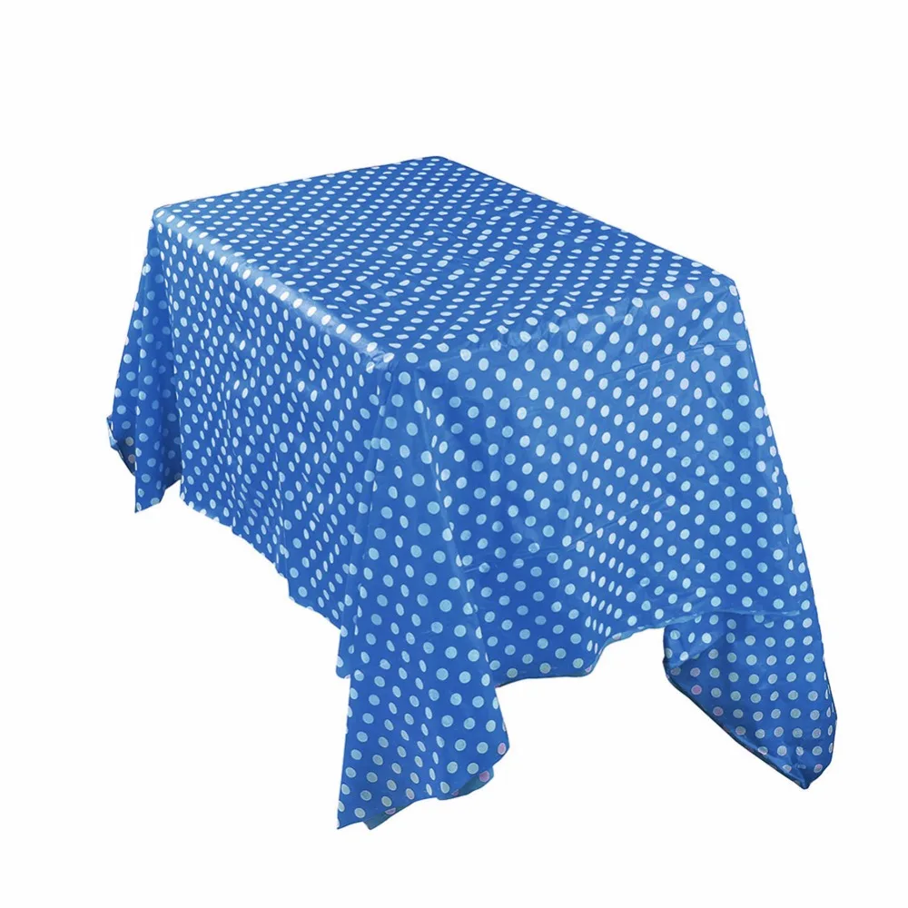 Buy 1Pc Long Table Dot Disposable Tablecloths Plain