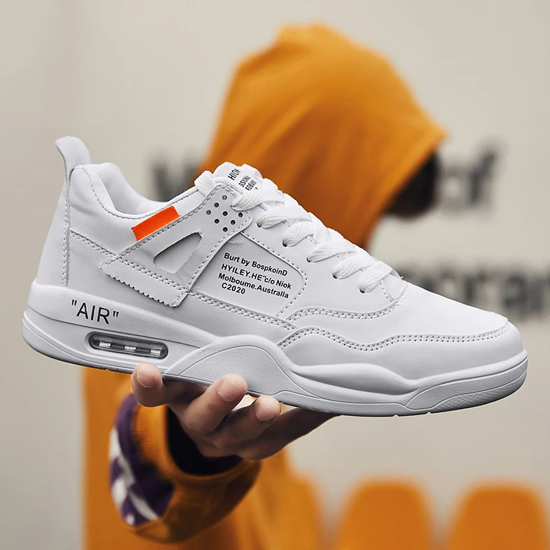 Men's Sneakers Leather Air Soles Sports Running Shoes Breathable Chaussures de course Jogging Shoes Zapatillas Hombre Deportiva