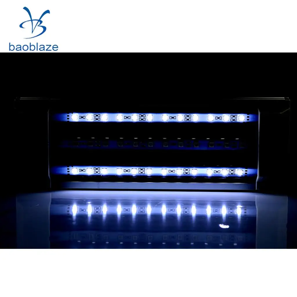 

UK Plug Extendable Aquarium Fish Marine Plants Grow LED Light Lighting Bulbs