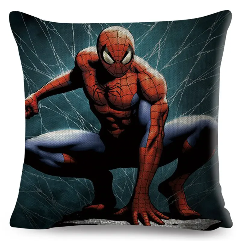 Чехол для подушки с героями мультфильма Marvel, Мстители, Человек-паук, американский аниме, Человек-паук, наволочка для дивана, декоративная наволочка, чехол - Цвет: 23