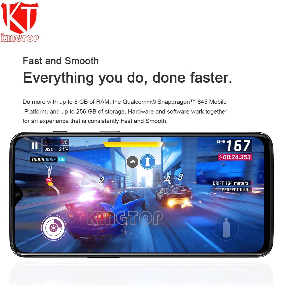 Новый оригинальный Oneplus 6T Мобильный телефон 6 ГБ ОЗУ 128 Гб ПЗУ Восьмиядерный