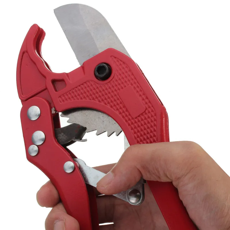 

42mm PVC Pipe Plumbing Tube Plastic Hose Cutter Pliers Tool Ratcheting Type Tubing Scissor Knife Cut Ratchet Tool