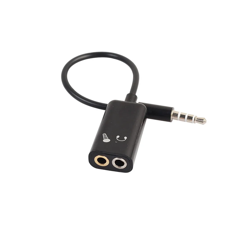 3 5 мм стерео HDMI аудио разветвитель Мужской наушники гарнитура + микрофон адаптер