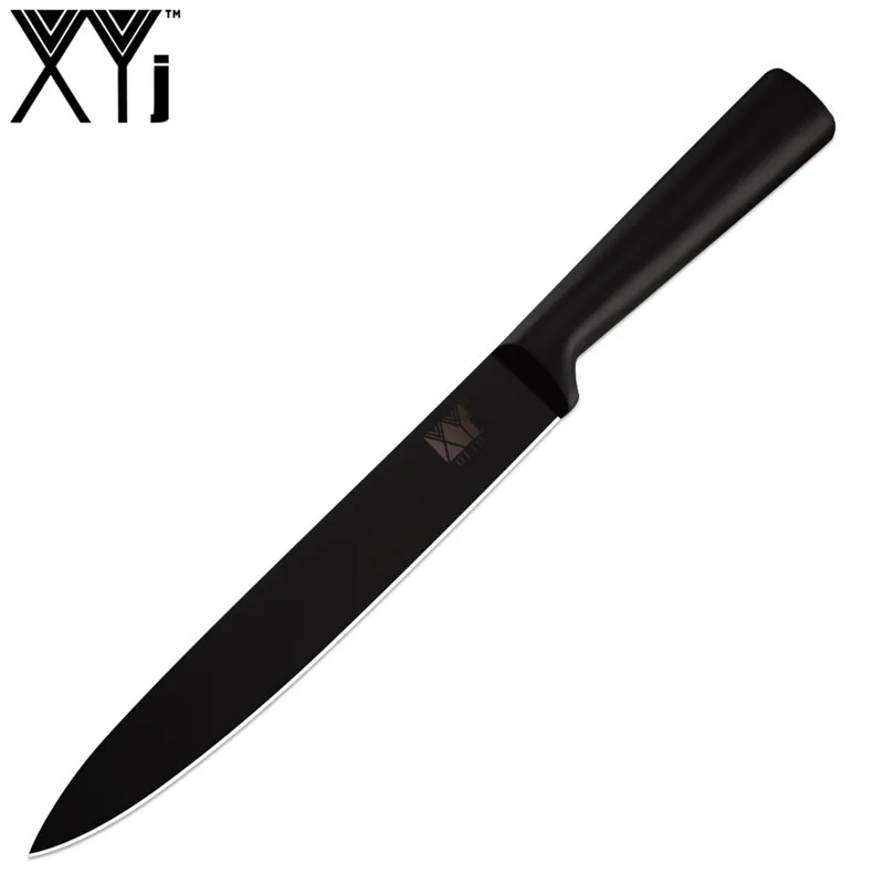 XYj, 6 шт., набор кухонных ножей из нержавеющей стали для приготовления пищи, набор ножей, бесшовная сварочная ручка, нож для нарезки сантоку, нож для очистки овощей - Цвет: G.8 slicing knife