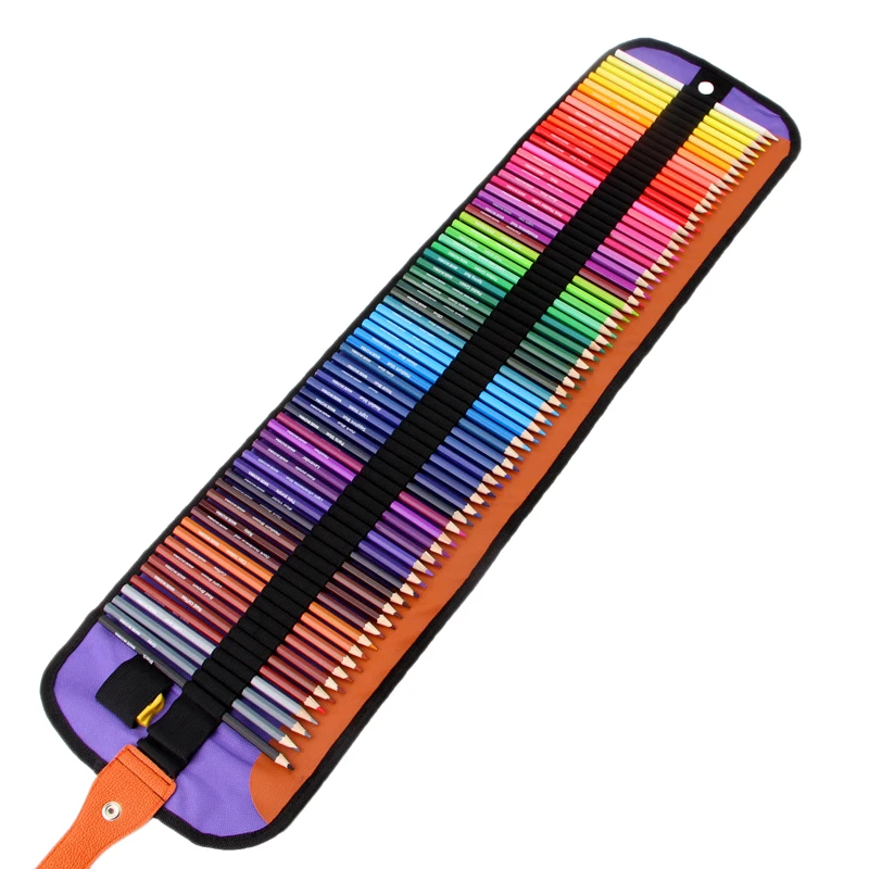 72 шт./компл. цветные карандаши, включая цветные карандаши, футляр для путешествий, точилка для карандашей, идеальный подарок для детей