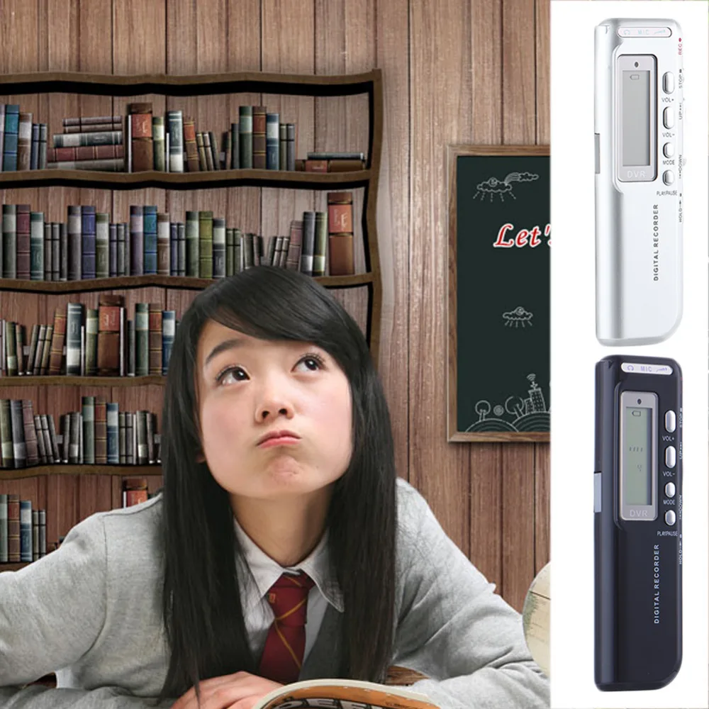 2 Color Rechargeable 8GB 650Hr Digital Audio/Sound/Voice Recorder Dictaphone MP3 Player High Quality Digital USB Recording Pen