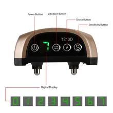 Шампань Регулируемый 7 режимов USB Перезаряжаемый кора тренировочный ошейник для маленьких средних и больших собак TB распродажа