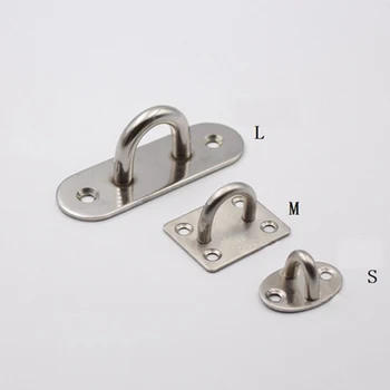 

5pcs Ceiling Mount Hook Mount Hanger U Design Screws Mount Ceiling Hook Hanger 2 Install Holes Silver Tone