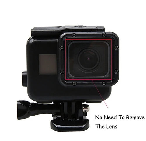 Capa à Prova Dágua para Gopro Revestimento Subaquático para Mergulho Touch Screen Cor Preta Acessórios para Gopro Hero Black go Pro 45m - Image 6
