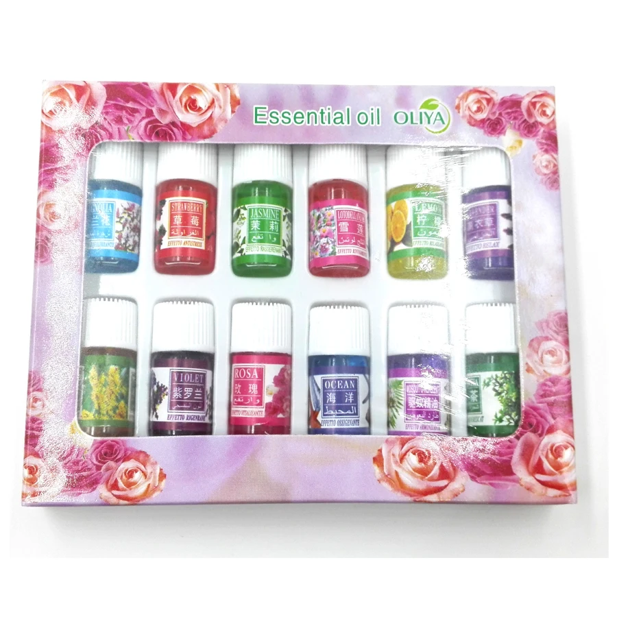 10ml Essential Oils 12 Kinds Of Scent Pure Diffuser Oils Rose