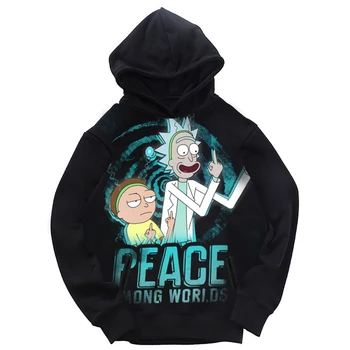 

[STOCK] 2017 Hot Cosplay Rick and morty Costume Thin Autumn Hoodies Unisex M-5XL For Christmas Carnival Free shipping New.