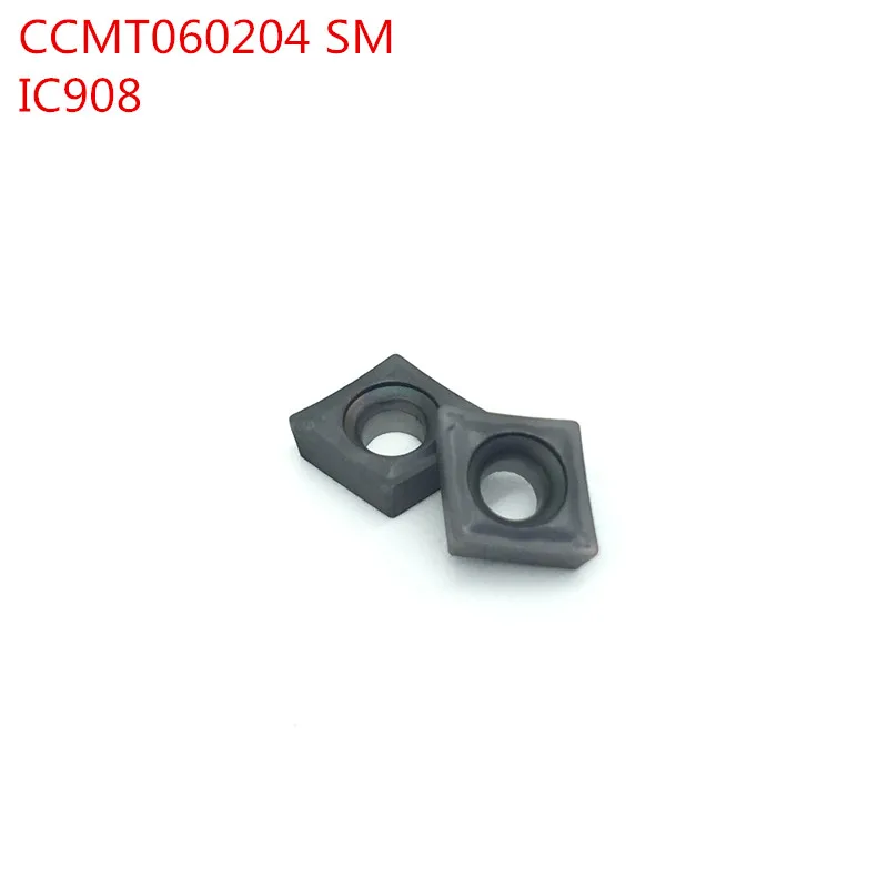 

100Pcs CCMT060204 SM IC908 DCMT2 1 Internal Turning Tools Carbide inserts Lathe cutter Cutting Tool CNC Tools Tokarnyy