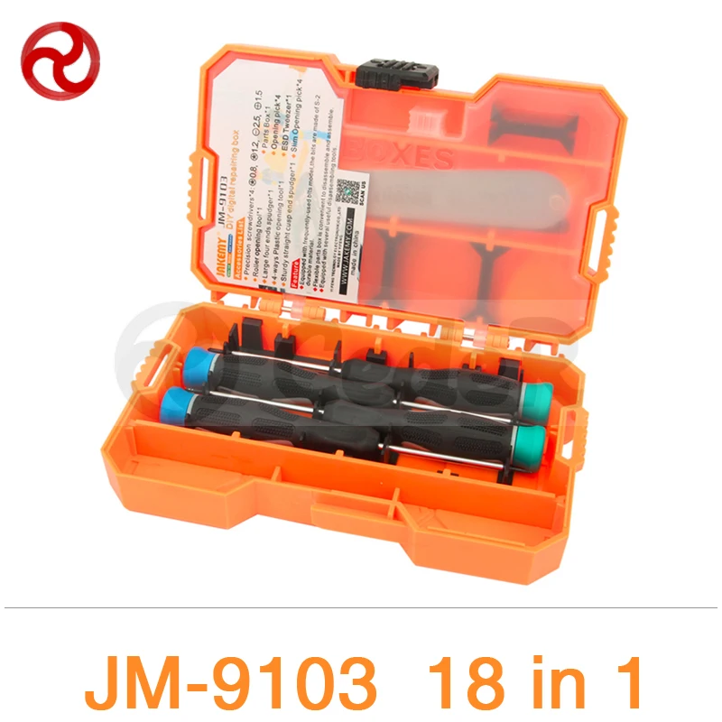 

JAKEMY 18 in 1 Smartphone Repairing Kit Precision Screwdriver+Plastic Opener iPhone iPad Laptop Electrical Screwdriver Tool Set