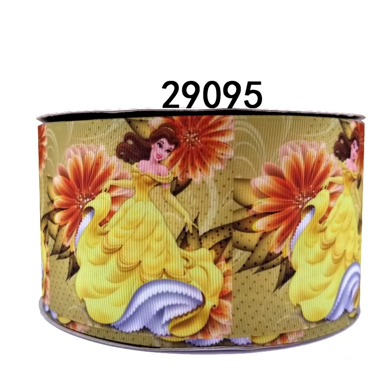 50 двор мультфильм печатных grosgrain ленты 17626 - Цвет: 29095